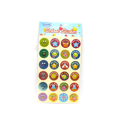 ملصق مدرسي بتعبيرات مضحكة