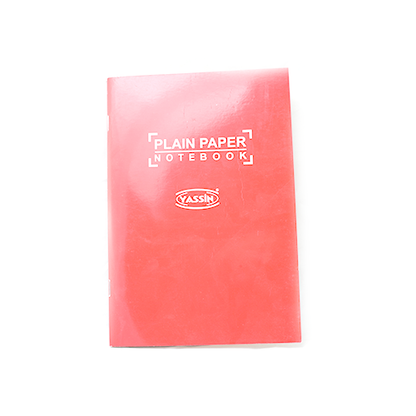 Yassin Plain Notebook - 40Sheet - Size B5 - No:0950