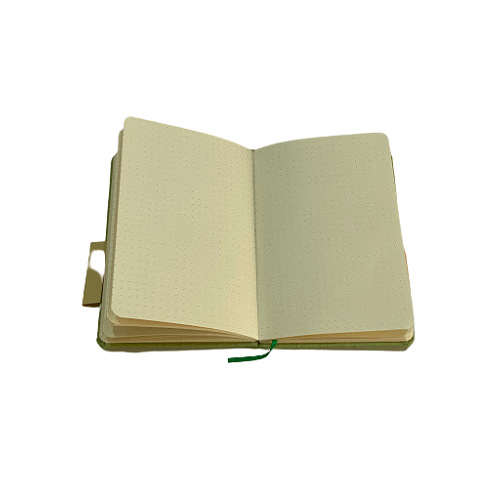 دفتر ياسين قماشي بأوراق ملونة - 10.5 × 15.5 سم - رقم: 0979