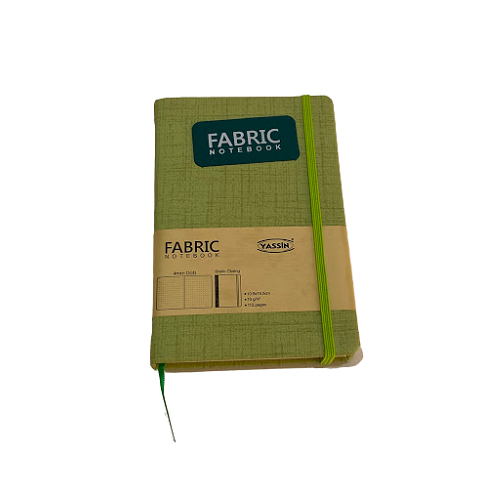 Yassin Fabric Notebook Coloured Papers - 10.5*15.5cm - No:0979