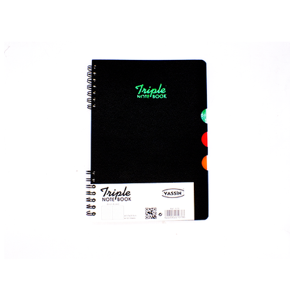 دفتر ملاحظات ياسين ثلاثي الأسلاك - A5 