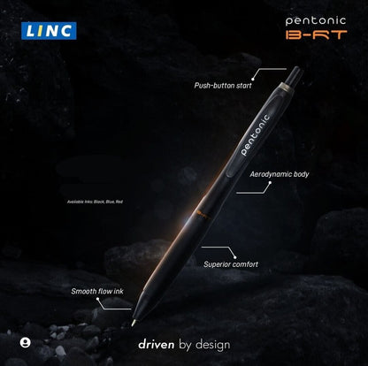 Pentonic Smooth Premium Black Ball Point Pen 0.7 Mm Medium Point - Black