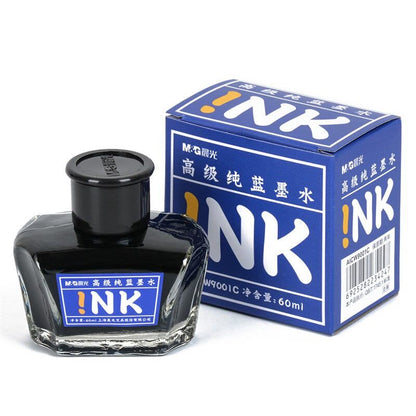 M&G Chenguang High Quality Glass Of Ink 60ml For Signature and Decorative Writing & Stamp Pad refill - Blue - No: AICW9001C