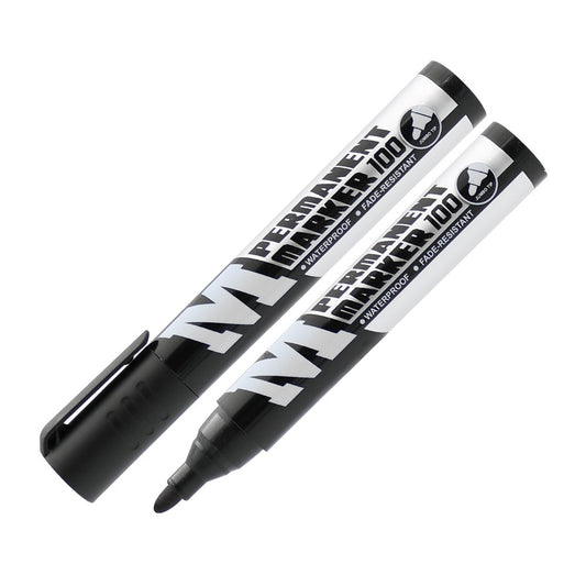 M&G Chenguang Permanent Marker, Rounded Tip for Bold Labeling and Marking - Black - 1pcs - No:APMY22R3