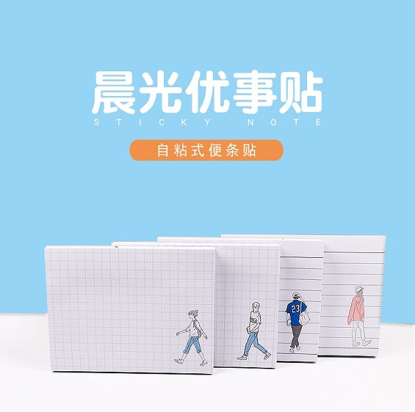 ورق ملاحظات لاصق ذاتي الألوان من إم آند جي تشنغوانغ YS-295، مقاس 76 × 76 مم
