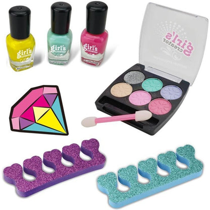 Girl Cosmetic Makeup Gift Set Includes Lip Gloss Nail Polish Eye Shadow Makeup for Children - No: MBK-392