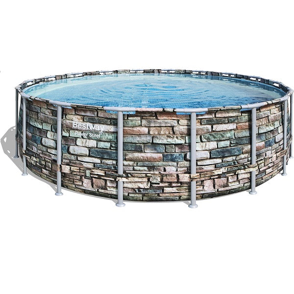 طقم مسبح بيست واي باور ستيل 5.49 × 1.32 - رقم: 56886