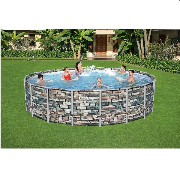 طقم مسبح بيست واي باور ستيل 5.49 × 1.32 - رقم: 56886