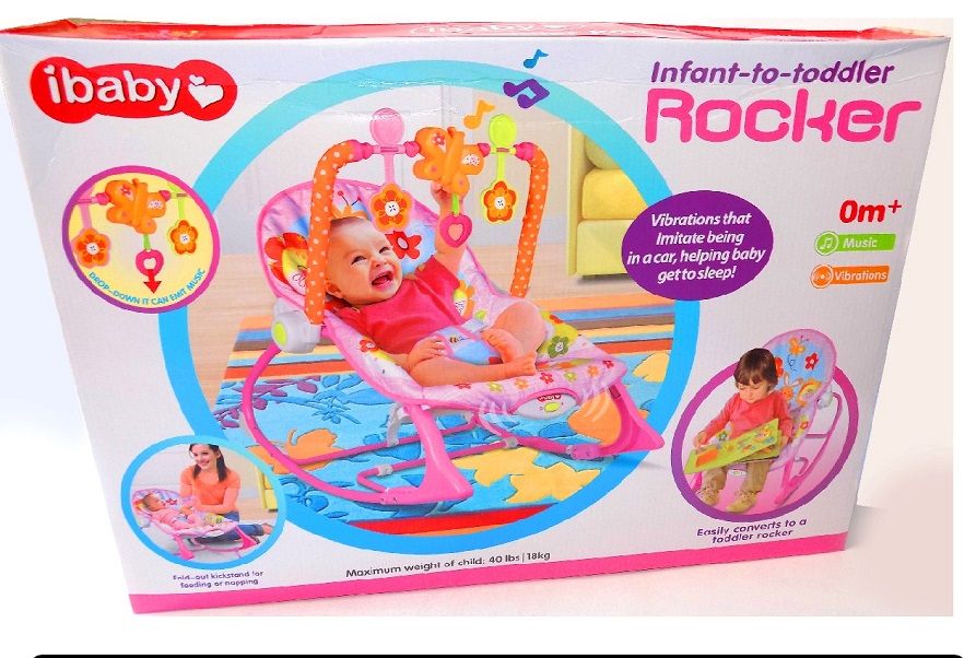 كرسي هزاز للأطفال الرضع والصغار مع موسيقى وأشكال - رقم: 68112 