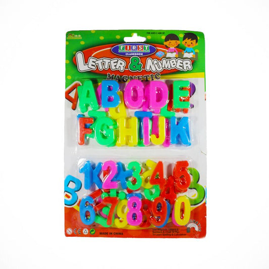 Magnetic Letters & Numbers - Multicolor