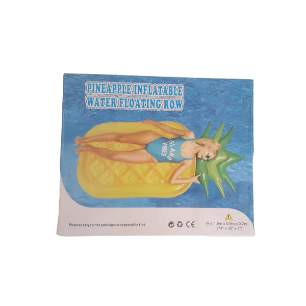 Cute Inflatable Pineapple Water Floating Row -No:19295