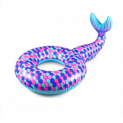 Inflatable Mermaid Swimming Ring Giant Pool Float Water-No:19305