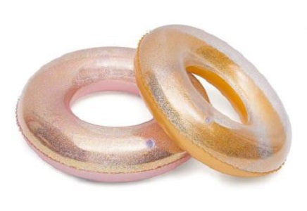 Inflatable Adult Children Sequins Round Swimming Ring Circle Glitters-90cm-No:19257