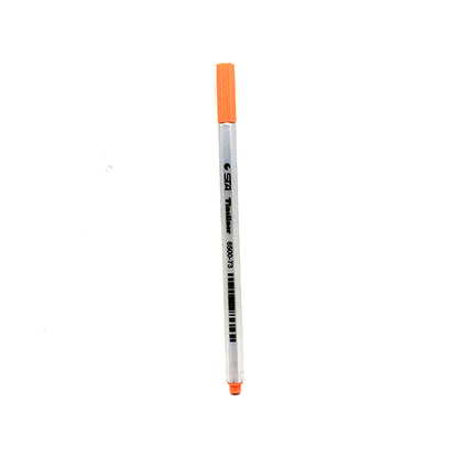 STA Fineliner Pen Light Orange No.6500-73