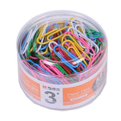 مشابك ورق ملونة من إم آند جي رقم 91698