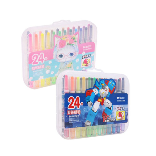 ألوان باستيل زيتية - إم آند جي - 24 لون قصير - رقم 4306