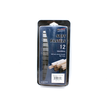 عبوة من 12 لون باستيل ناعم أبيض وأسود