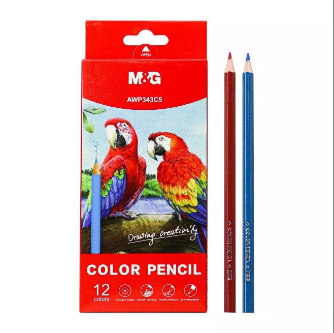 M&G Chenguang Colored Pencils - 12 colors - No:AWP343C5