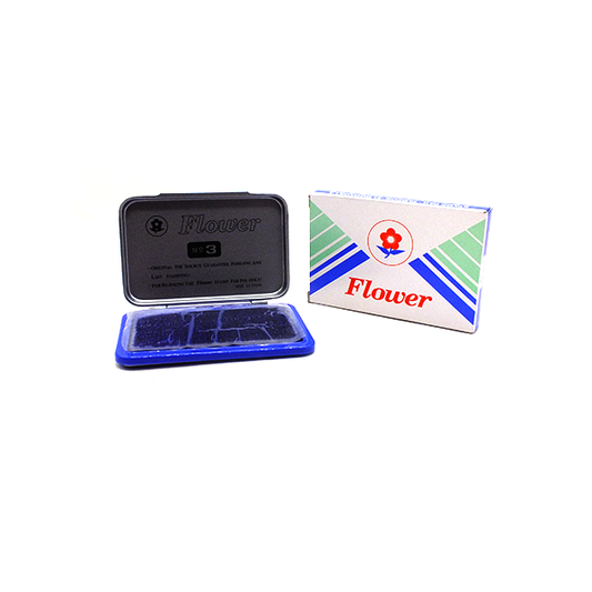 Flower No. 3 Stamp Pad  - 5.5x9 Cm  - blue