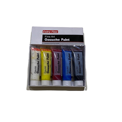 Pack of 5 Extra Fine Gouache Paint - 21ml