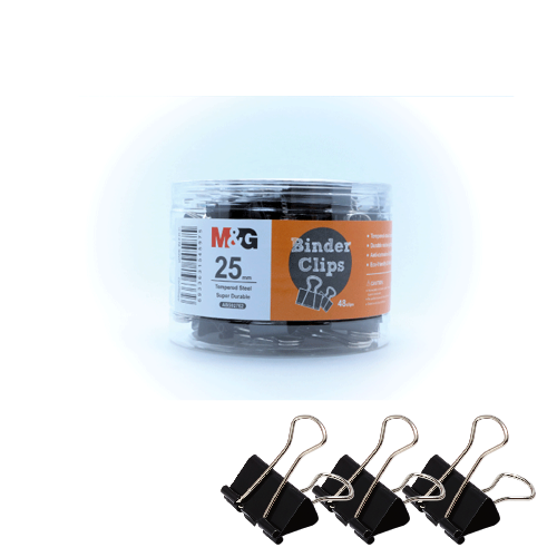Binder Clips-M&G-Black-25m-48 pcs