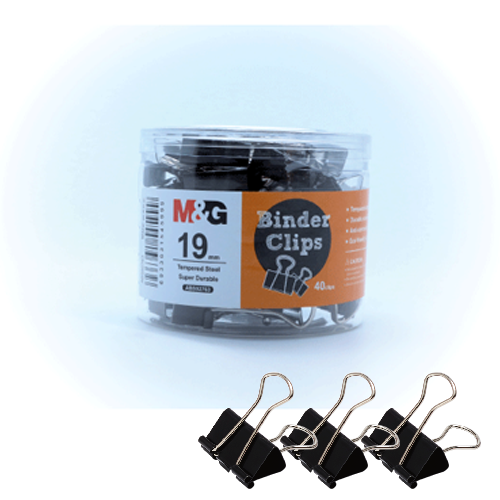 Binder Clips-M&G-Black-19m-40 pcs