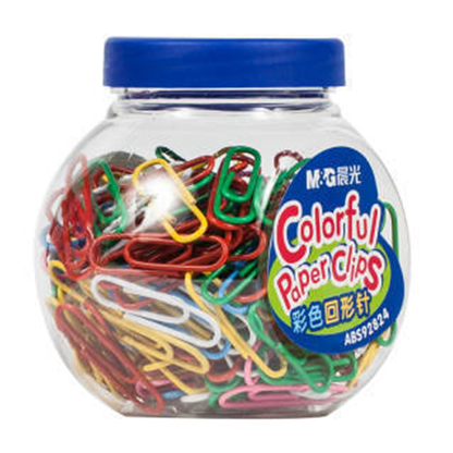 مشابك ورق ملونة من إم آند جي