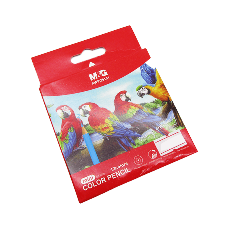 مجموعة أقلام تلوين خشبية صغيرة من إم آند جي تشنغوانغ، 12 لونًا - رقم المنتج: AWPQ5101