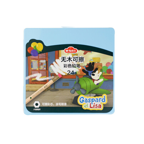 M&G 24 Erasable Coloured Pencils No.34345