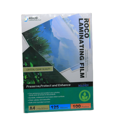 عبوة أغشية التغليف من روكو، مقاس A4 (303 × 216 مم)، 100 قطعة 