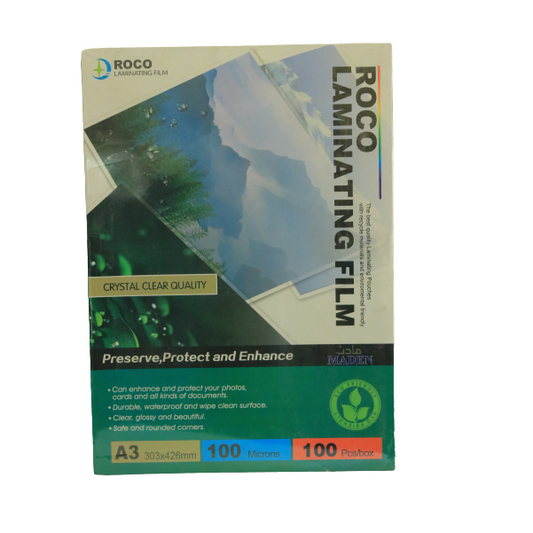 Roco Laminating Film Pack A3 (303x426mm) 100 pcs
