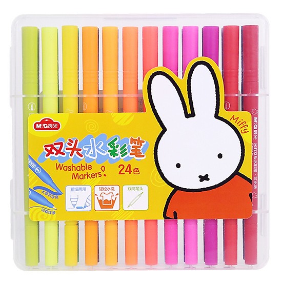 فرشاة ألوان إم آند جي فلاماستر، 24 لونًا، رقم اللون: 0239