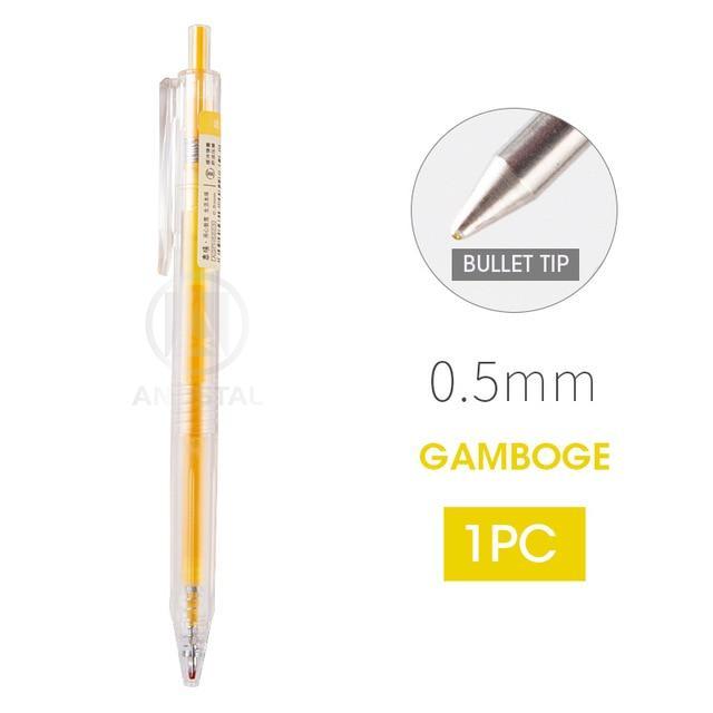 M&G Yellow Retractable Gel Pen 0.5 mm No.AGPH5603