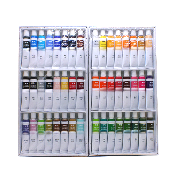 مجموعة ألوان غواش من إم آند جي، 48 لونًا - 12 مل - رقم: 6509 
