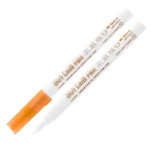 قلم تحديد الخطوط الخارجية من إم آند جي، لون برتقالي قرمزي، رقم: ZMPV250358