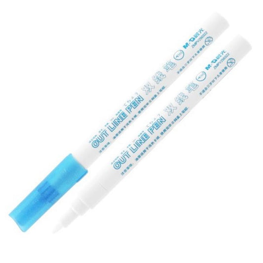 قلم تحديد الخطوط الخارجية باللون الأزرق الفاتح من إم آند جي، رقم المنتج: ZMPV250327