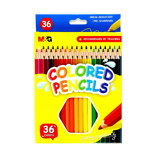 Pack Of 36 Colored Pencils For Drawing