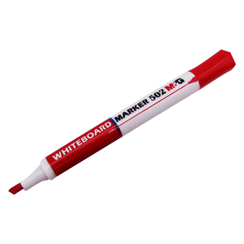M&G Red Whiteboard Marker 502 Chisel Tip