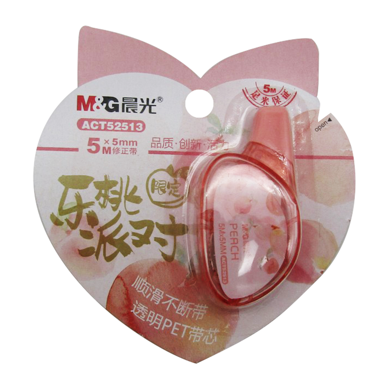 M&G Sweet Peach Limited Correction Tape - No:ACT52513 - 1pcs