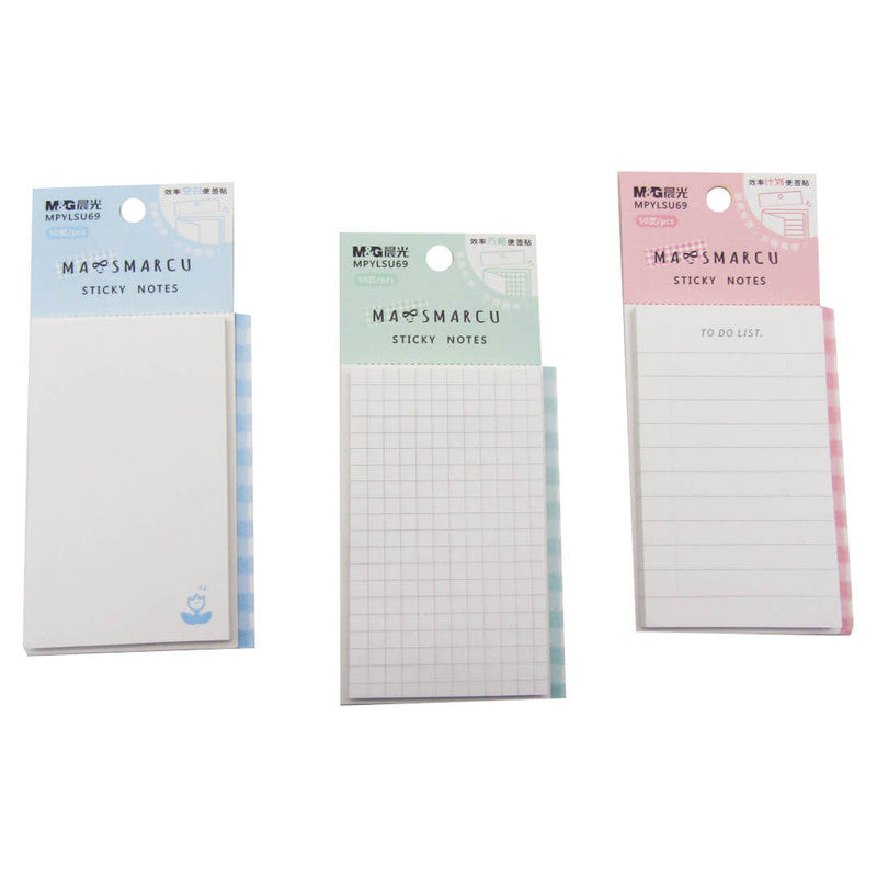 M&G Lined Sticky Note No: MPYLSU69 -1pcs