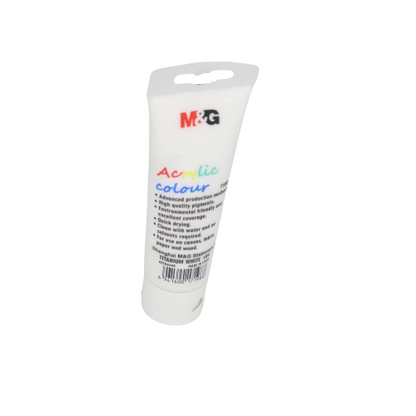 M&G Acrylic Colour Tube Titanium White (104) 75 ML No: APLN6598