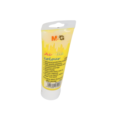M&G Acrylic Colour Tube Pale Yellow (216) 75 ML No: APLN6598