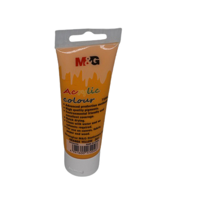 M&G Acrylic Colour Tube Orange Yellow (301) 75 ML No: APLN6598