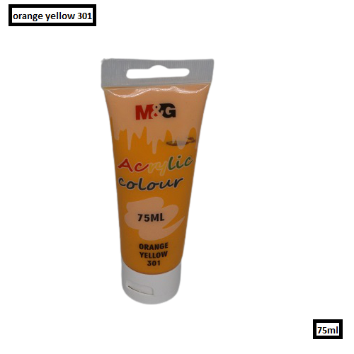 M&G Acrylic Colour Tube Orange Yellow (301) 75 ML No: APLN6598