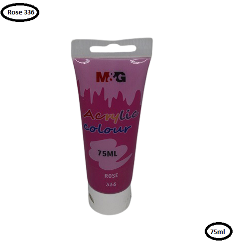 M&G Acrylic Colour Tube Rose (336) 75 ML No: APLN6598