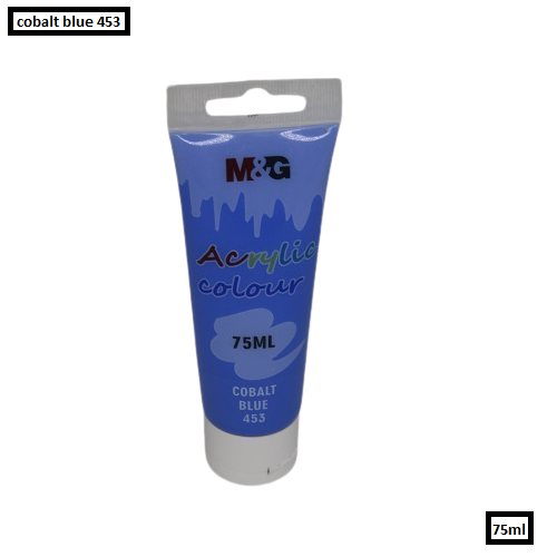 M&G Acrylic Colour Tube Cobalt Blue (453) 75 ML No: APLN6598