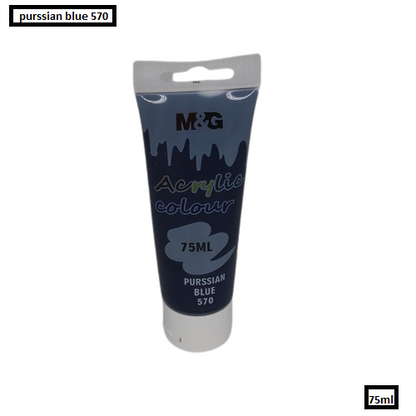 M&G Acrylic Colour Tube Purssian Blue (570) 75 ML No: APLN6598