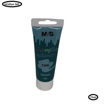 M&G Acrylic Colour Tube Viridian (560) 75 ML No: APLN6598