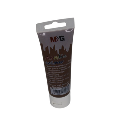 M&G Acrylic Colour Tube Raw Umber (688) 75 ML No: APLN6598