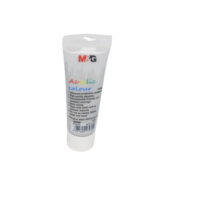 M&G Acrylic Colour Tube Silver (121) 75 ML No: APLN6598